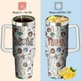thumbnail image 3 of 40oz Baseball Mom MaMa Tumbler with Handle, Mothers Day Gift for Woman, Sports Coach Insulated Stainless Steel Cup with Lid and Straws, Reusable Travel Coffee Mug Water Bottle, 3 of 6