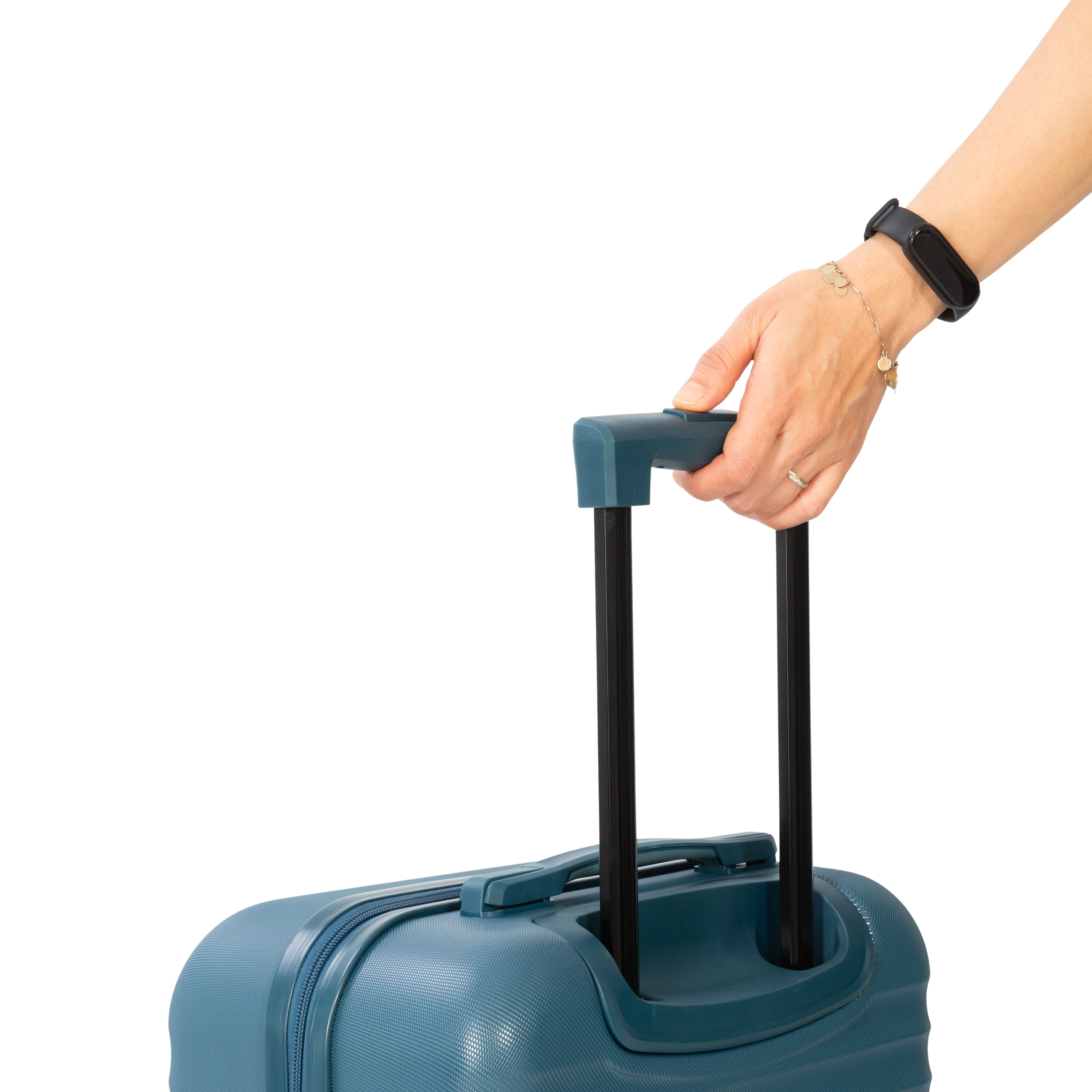 Protege 2-Piece Hardside Spinner Luggage Set, Blue photo 4