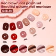 thumbnail image 2 of Set de esmaltes de uñas GELLEN Quick Dry Natural, 6 colores, rojo nude, 2 of 6