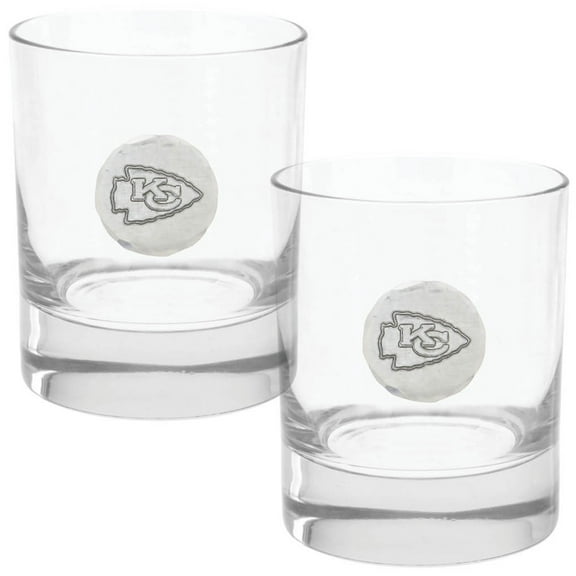 Kansas City Chiefs Two-Piece 11oz. Rocks Glass Set