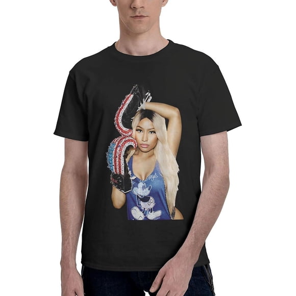 Chandail Nicki Col Rond Classique Musique Country Unisexe Manches Courtes Chandail Cadeau Fans T-shirt Décontracté Manche T-shirt pour Homme Nj01-3889
