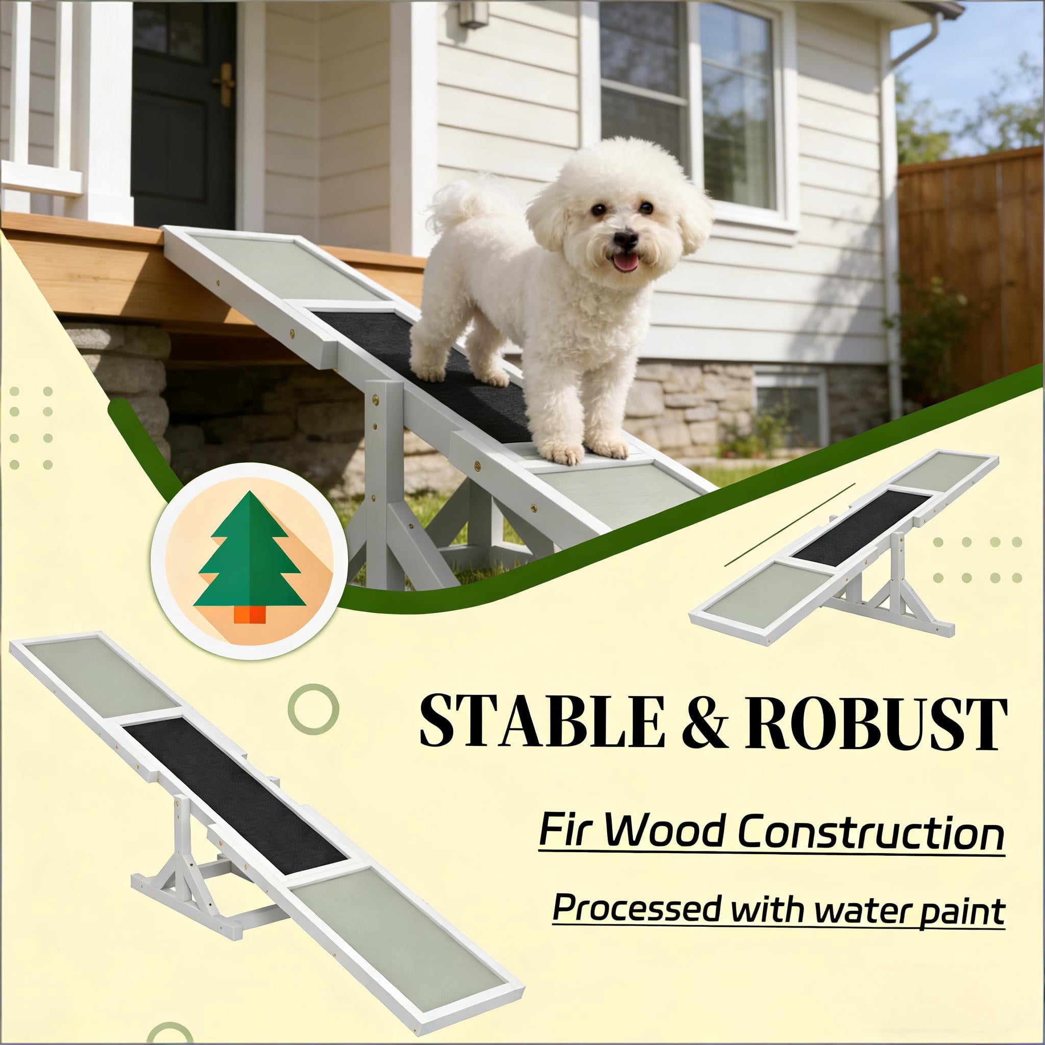 Pet Agility Seesaw, Wooden Agility Seesaw