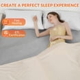 thumbnail image 5 of COZONY Twin Size Electric Heated Mattress Pad, Soft Breathable Mattress Pad with 10 Heat Setting Dual Controller & 10 Hours Auto Off, Electric Bed Warmer W/ Overheat Protection, Gray, 39*75*18", 5 of 8