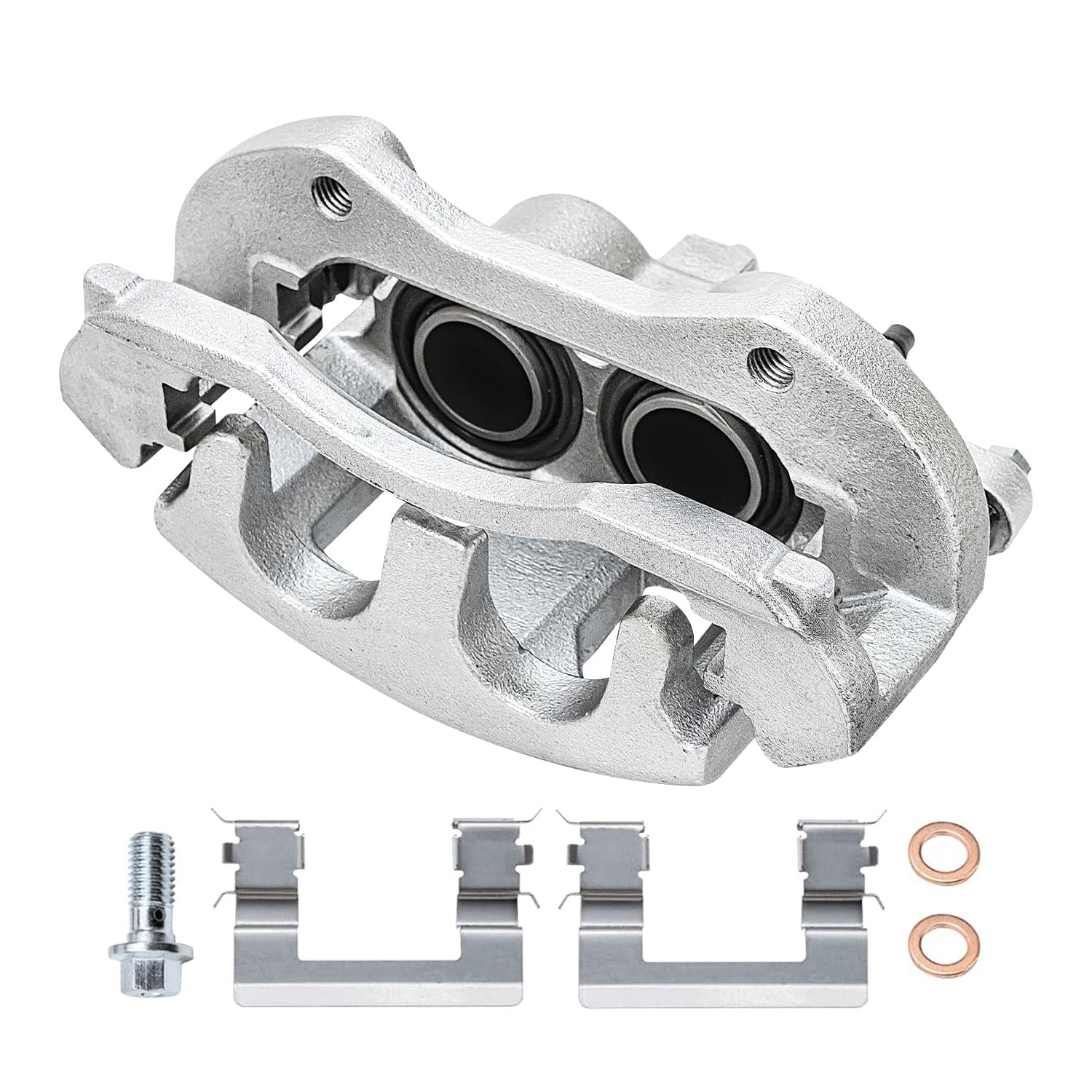 Detroit Axle - Front Brake Calipers for Chevrolet Impala Monte Carlo Buick Lucerne Disc Brake Calipers w/Bracket Replacement
