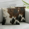 thumbnail image 3 of BANET Set of 2 Throw Pillow Covers, for Home Living Room Decor, Reversible Western Animal Skin Decorative Throw , 12x12in, 3 of 7