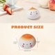 thumbnail image 5 of Bollo al vapor kawaii, juguete suave para aliviar el estrés, pelota Baozi con cara feliz, regalo de descompresión para niños y adultos., 5 of 9