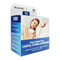 thumbnail image 2 of Carpal AID Clear Plastic Adhesive Hand-Based Carpal Tunnel Support for Either Hand CA-100PK UNI, 100 Ct, 2 of 9
