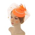 thumbnail image 2 of s sombrero disfraz sombrero hilo accesorios para el cabello para cóctel Cosplay decoración naranja Colco sombrero tocado, 2 of 6