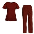 thumbnail image 1 of Women's Scrubs Set Scrub Top and Pants Scrubs Set, 1 of 3