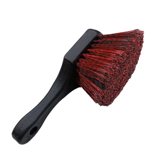 Pisexur Accesorios para coches, Electrónica para cochesCepillo suave de seda para la limpieza del coche, accesorios para el lavado de coches, cepillo para neumáticos de mango corto, cepillo para cubo