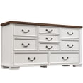thumbnail image 6 of EnHomee Wood Dressers for Bedroom with 9 Drawers White Dresser Chest of Drawers for Living Room, 6 of 12