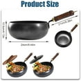 thumbnail image 2 of Jinswhdre Cast Iron Skillet, Jinswhdre Cast Iron Pan, Hand-Forged Non-stick Pans Without Coating, for Induction Cookers, Gas Stoves, 2 of 7