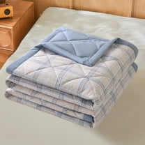 RXIRUCGD Colorful Cotton Blend Cooling Comforter - Temperature Comfort Lightweight Bedding 39"x59" with Embossed Pattern, Compact for Travel