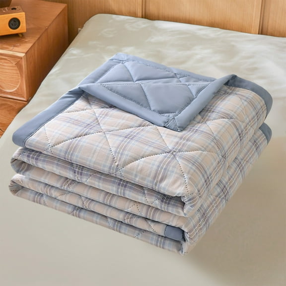 RXIRUCGD Colorful Cotton Blend Cooling Comforter - Temperature Comfort Lightweight Bedding 39"x59" with Embossed Pattern, Compact for Travel