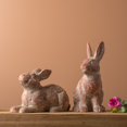 thumbnail image 2 of Melrose Rustic Garden Rabbit Figurines - 12.5" - Set of 2, 2 of 2