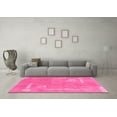 thumbnail image 3 of Ahgly Company Indoor Square Abstract Pink Modern Area Rugs, 7' Square, 3 of 4