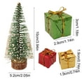 thumbnail image 3 of cpengpj Mini Christmas Tree Decorations Plastic Multicolor Dollhouse Accessories for Miniature Scene Gift Ornaments, 3 of 6