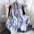thumbnail image 3 of CAILDANL Fashion Scarves Scarf 100% Silk Feeling Scarf Silk Like Scarves Long Lightweight Sunscreen Shawls for Women, 3 of 7