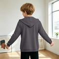 thumbnail image 5 of SJLDQY Boys Zip Up Hoodie Arm Zippers Dialysis Hooded Sweatshirts Fall Winter Casual Fleece Hoodies with Pocket, 5 of 6