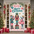 thumbnail image 5 of Christmas Nutcracker Backdrop 6x3ft, Merry Christmas Photo Background Banner with Mouse Dancer and Tree Decorations, Xmas Party Wall Decor for Kids and Adults, 5 of 9