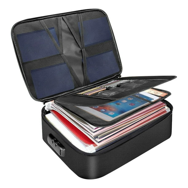 Safe Storage Box Document Organizador Documentos Fireproof Con Lock ()