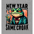 thumbnail image 2 of New Year Same Croak Adult Heather Gray Crew Neck Short Sleeve Tee-Medium, 2 of 2