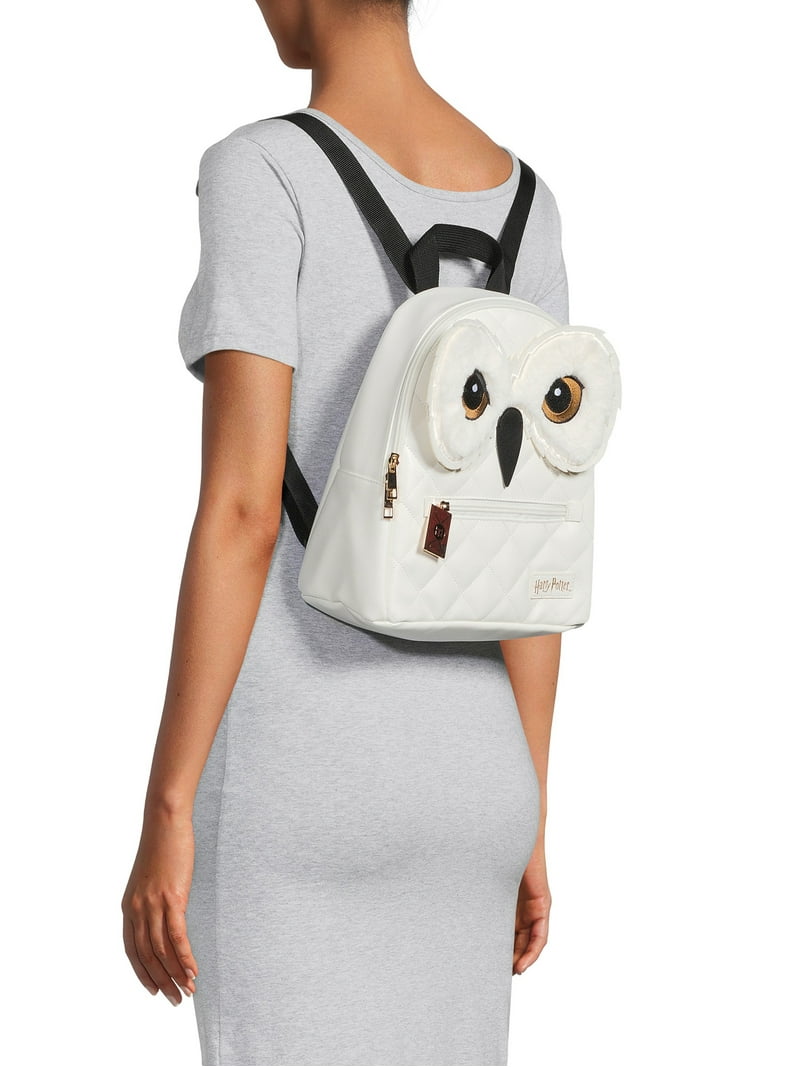 harry potter hedwig with letter mini backpack Bioworld Owl Hogwarts Laptop Rucksack zippered enclosure Universal Studios Harry Potter Waiting