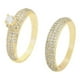thumbnail image 1 of Anillo Compromiso Aesthetic Alianza Swarovski Oro 14k Lam dorado 9, 1 of 8