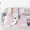 thumbnail image 1 of Balery Aerial Yoga for Unicorn Manta de Felpa Suave y Acogedora – Cobija de Franela Aterciopelada para Cama, Lavable y Cálida para Sofá, Mascotas, Transpirable-80"x60", 1 of 7