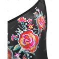 thumbnail image 4 of Tank Top de Talla Extra con Estampado Floral con Anillo Rosegal  Camisetas sin mangas de talla grande, 4 of 5