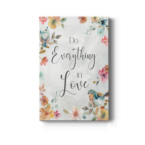 Spring Bird Love Premium Gallery Wrapped Canvas - Ready to Hang - 8 x 12
