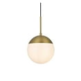 thumbnail image 3 of Living District Eclipse 8 Inch Pendant Frosted White Shade in Satin Gold, 3 of 9