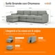 thumbnail image 2 of Sofá Seccional Modular De 4 Plazas + Otomano | Gris Niebla, 2 of 8