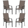 thumbnail image 1 of Costway Patio Dining Chair Set of 4 High Backrest Dining Furniture with Wide Seat, 1 of 7