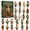 Christmas Nutcracker Advent Calendar A, variant on MInHoues Christmas Nutcracker Advent Calendar 2026, 24 Days of Christmas Countdown Calendar with 24Pcs 2D Acrylic Nutcracker Hanging Ornaments, Holiday Surprise Gift for Kids Adults Party Favor