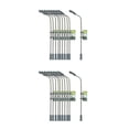 thumbnail image 2 of maskred 10x Model Train LED Light Micro Landscape Garden Street Lamp Post Charming and Sturdy 1:100 Single Head led 2Set, 2 of 6