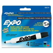Expo Original Non-Toxic Dry Erase Marker, Bullet Tip, Assorted Color, Pack of 4