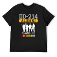 thumbnail image 3 of DD214 Alumni Suave Men's Cotton Short Sleeve HD Print Tee for Casual T-Shirt Crew Neck Top Black S, 3 of 7