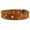 Orange, variant on Genuine Leather Studded Dog Collar, Black, 1" Wide. Fits 13"-17.5" Neck Size