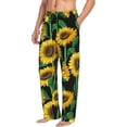 thumbnail image 2 of Xecao Sunflower 1 Men's Straight Lounge Pajama Pants: The Ultimate in Comfortable Sleepwear, 2 of 9