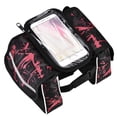 thumbnail image 1 of Bolsa para el tubo delantero de la bicicleta, impermeable y táctil, accesorio para teléfono móvil (rojo), 1 of 9