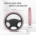 thumbnail image 5 of Daiia Rose Flowers Steering Wheel Cover Auto Steering Wheel Covers Breathable Anti-Slip Steering Wheels Car Interior Decor Accessories for Men Women Universal 15 Inch, 5 of 8