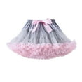 thumbnail image 2 of hengsof Childrens Sheer Net Tutu Skirt Adjustable Waist, Flowy Layered Dance Performance Skirt, Stage Costume for Little Girls Size 0-10 Years, 2 of 5