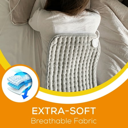 Beurer - Large Ultra-Soft Heating Pad - Gray