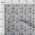 thumbnail image 2 of oneOone Silk Tabby Gray Fabric Asian Suzani Sewing Craft Projects Fabric Prints By Yard 42 Inch Wide, 2 of 5