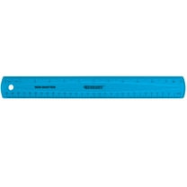 Westcott Shatterproof Ruler, 12", Plastic, Metric/Imperial, Middle School, Multicolor, for School, 1-Count