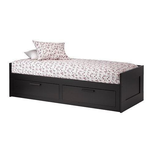 Ikea Twin Size Daybed With 2 Drawers, Brimnes Bed Frame With Storage & Headboard White Luröy