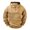 Brown, variant on Mens Quarter Zip Hoodie Raglan Long Sleeve Sweatshirts Sleeve Zip Pocket Kangaroo Pocket Hooded Pullover Top Navy S