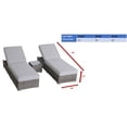 thumbnail image 3 of Living Source International Wicker/Rattan Chaise with Cushion in Gray, 3 of 4