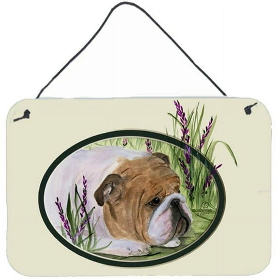 English Bulldog Indoor Aluminium Metal Wall Or Door Hanging Prints